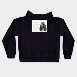 Spaniel Poem Kids Hoodie